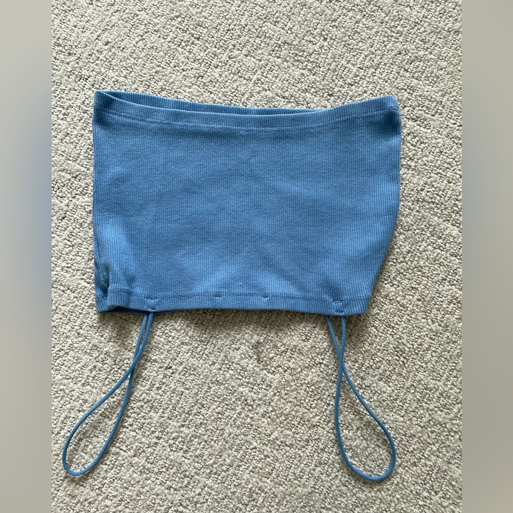 Zara blue spaghetti strap tank